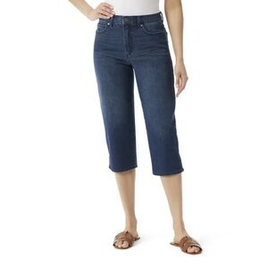 Classic Dark Blue Cropped Jeans